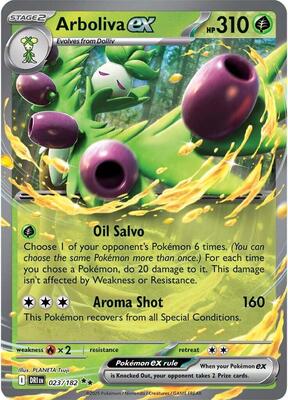 Arboliva ex card from SV10: Destined Rivals
