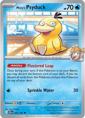 Misty's Psyduck card from SV10: Destined Rivals