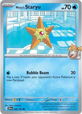 Misty's Staryu card from SV10: Destined Rivals