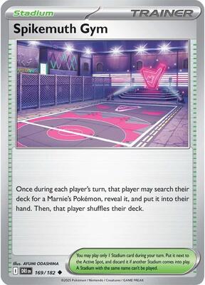 Spikemuth Gym card from SV10: Destined Rivals