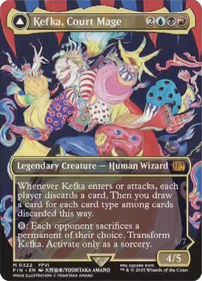 Kefka, Court Mage (0322) (Borderless) card from FINAL FANTASY