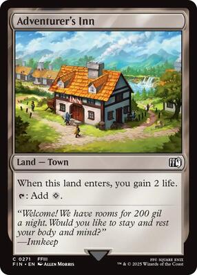 Adventurer's Inn card from FINAL FANTASY