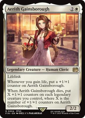 Aerith Gainsborough card from FINAL FANTASY