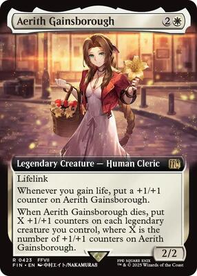 Aerith Gainsborough (Extended Art) card from FINAL FANTASY