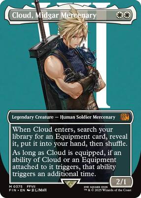 Cloud, Midgar Mercenary (Borderless) card from FINAL FANTASY