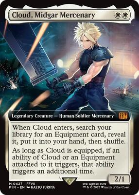 Cloud, Midgar Mercenary (Extended Art) card from FINAL FANTASY