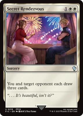 Secret Rendezvous (0218) card from Commander: FINAL FANTASY