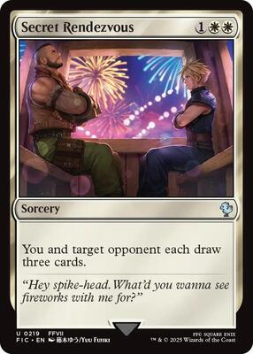 Secret Rendezvous (0219) card from Commander: FINAL FANTASY