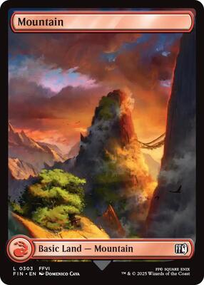 Mountain (0303) card from FINAL FANTASY