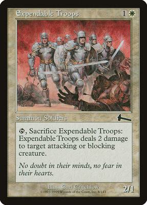 Expendable Troops card from Urza's Legacy