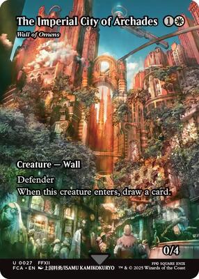 The Imperial City of Archades - Wall of Omens (Showcase) card from FINAL FANTASY: Through the Ages