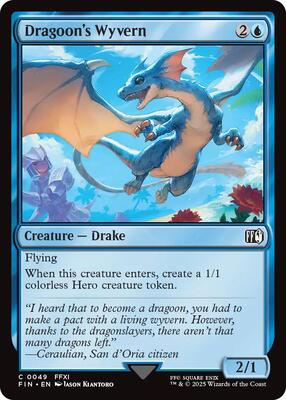 Dragoon's Wyvern card from FINAL FANTASY