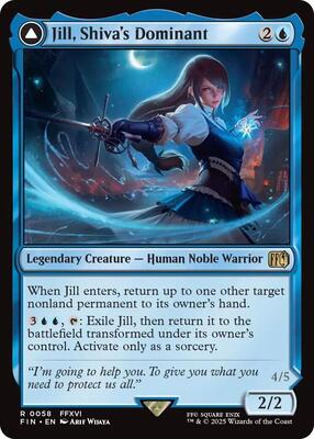 Jill, Shiva's Dominant card from FINAL FANTASY