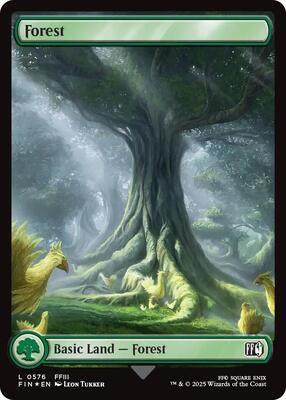Forest (0576) (Surge Foil) card from FINAL FANTASY