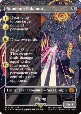 Summon: Bahamut (Borderless) card from FINAL FANTASY