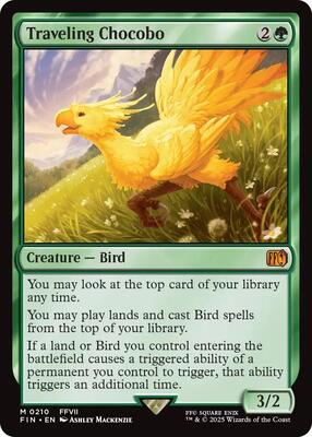 Traveling Chocobo card from FINAL FANTASY