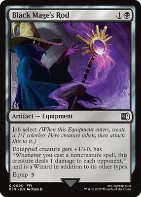 Black Mage's Rod card from FINAL FANTASY