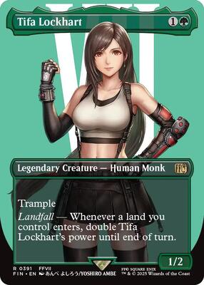 Tifa Lockhart (Borderless) card from FINAL FANTASY