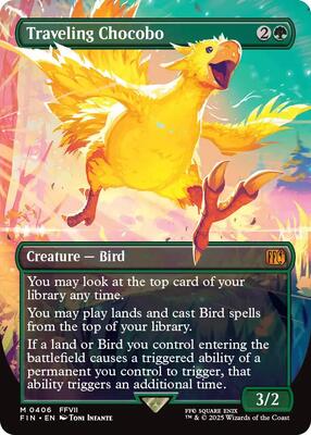 Traveling Chocobo (Borderless) card from FINAL FANTASY