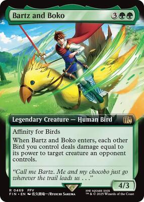 Bartz and Boko (Extended Art) card from FINAL FANTASY