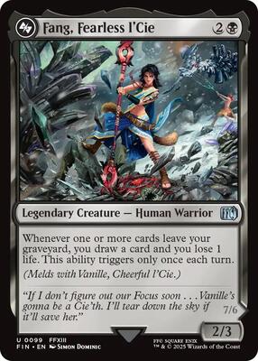 Fang, Fearless l'Cie card from FINAL FANTASY
