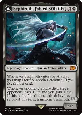 Sephiroth, Fabled SOLDIER card from FINAL FANTASY
