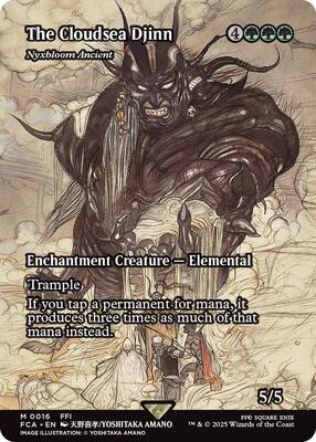 The Cloudsea Djinn - Nyxbloom Ancient (Showcase) card from FINAL FANTASY: Through the Ages