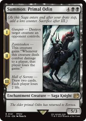 Summon: Primal Odin card from FINAL FANTASY