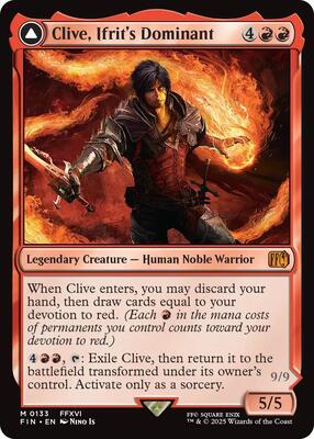 Clive, Ifrit's Dominant card from FINAL FANTASY