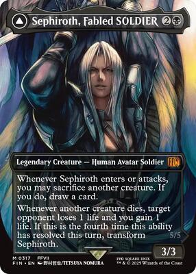 Sephiroth, Fabled SOLDIER (0317) (Borderless) card from FINAL FANTASY