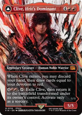 Clive, Ifrit's Dominant (0318) (Borderless) card from FINAL FANTASY