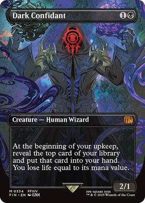 Dark Confidant (Borderless) card from FINAL FANTASY