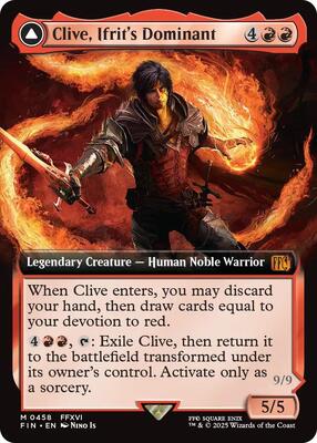 Clive, Ifrit's Dominant (Extended Art) card from FINAL FANTASY