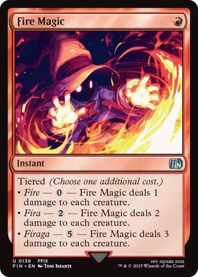 Fire Magic card from FINAL FANTASY