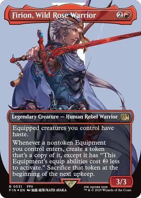Firion, Wild Rose Warrior (Borderless) (Surge Foil) card from FINAL FANTASY