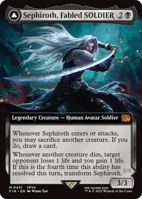 Sephiroth, Fabled SOLDIER (Extended Art) card from FINAL FANTASY