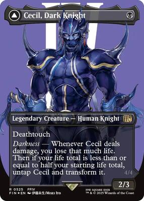 Cecil, Dark Knight (Borderless) (Surge Foil) card from FINAL FANTASY