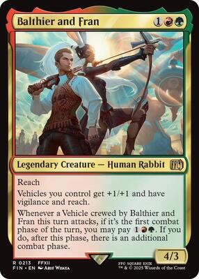 Balthier and Fran card from FINAL FANTASY