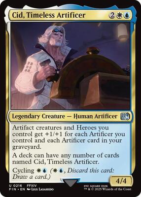 Cid, Timeless Artificer (0216) card from FINAL FANTASY