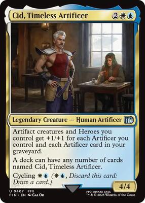 Cid, Timeless Artificer (0407) card from FINAL FANTASY