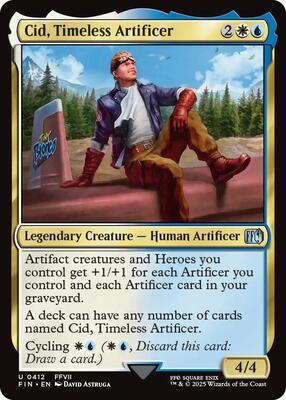Cid, Timeless Artificer (0412) card from FINAL FANTASY