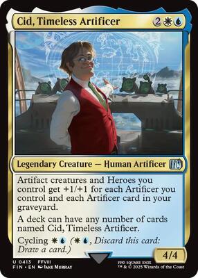 Cid, Timeless Artificer (0413) card from FINAL FANTASY