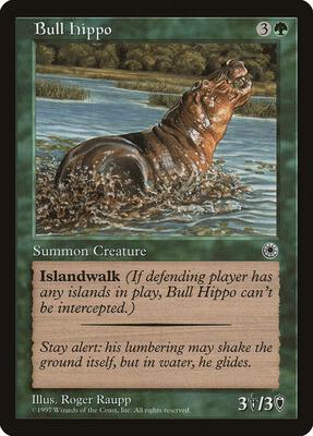 Bull Hippo (Flavor Text) card from Portal