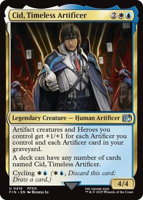 Cid, Timeless Artificer (0418) card from FINAL FANTASY