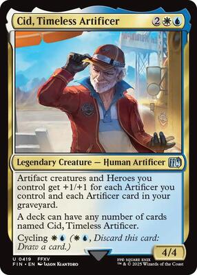 Cid, Timeless Artificer (0419) card from FINAL FANTASY