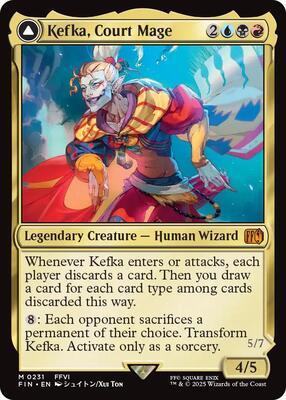 Kefka, Court Mage card from FINAL FANTASY