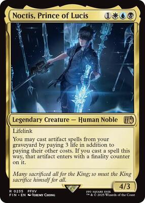 Noctis, Prince of Lucis card from FINAL FANTASY