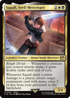 Squall, SeeD Mercenary card from FINAL FANTASY