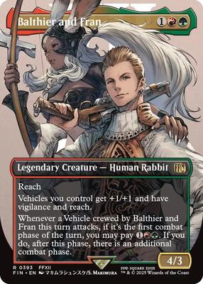 Balthier and Fran (0393) (Borderless) card from FINAL FANTASY