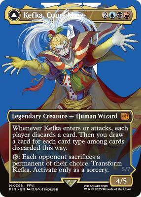 Kefka, Court Mage (0398) (Borderless) card from FINAL FANTASY